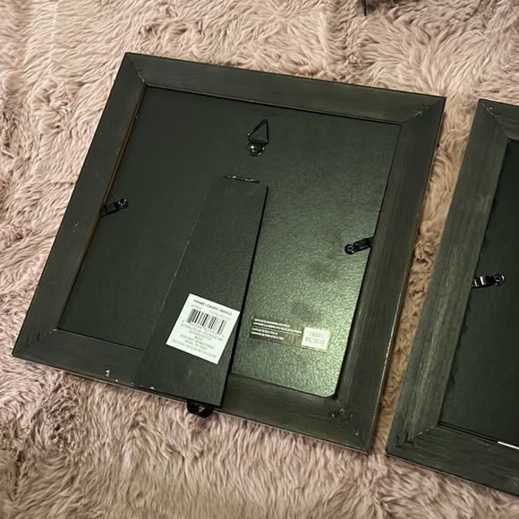 Set of 2 soft champagne gold framed rose photos white matte 10” x 10” square​​ - Picture 10 of 13